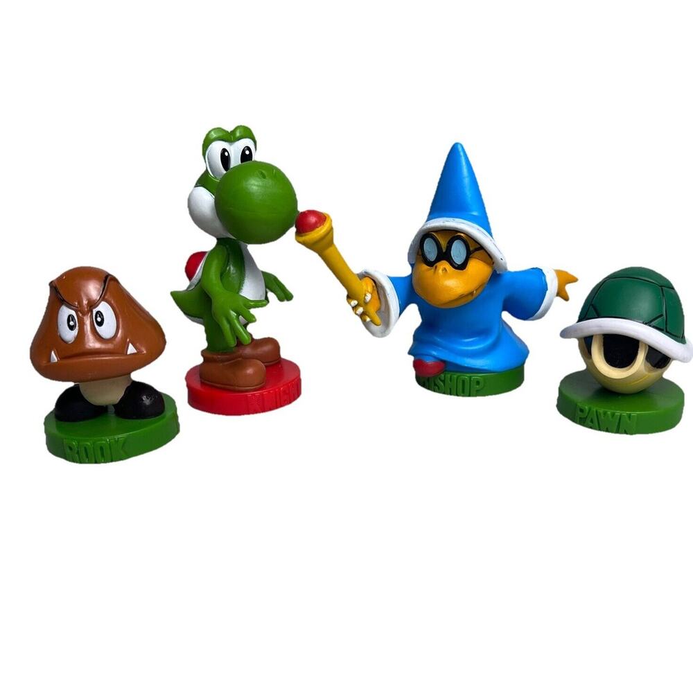 Nintendo Super Mario Bros Chess Set Replacement Piece Yoshi Koopa Cake Toppers